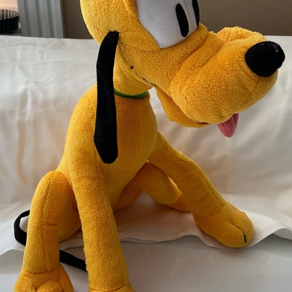Disney Mickey Mouse Dog Pluto Plush 13” Stuffed Animal Toy - Picture 1 of 8